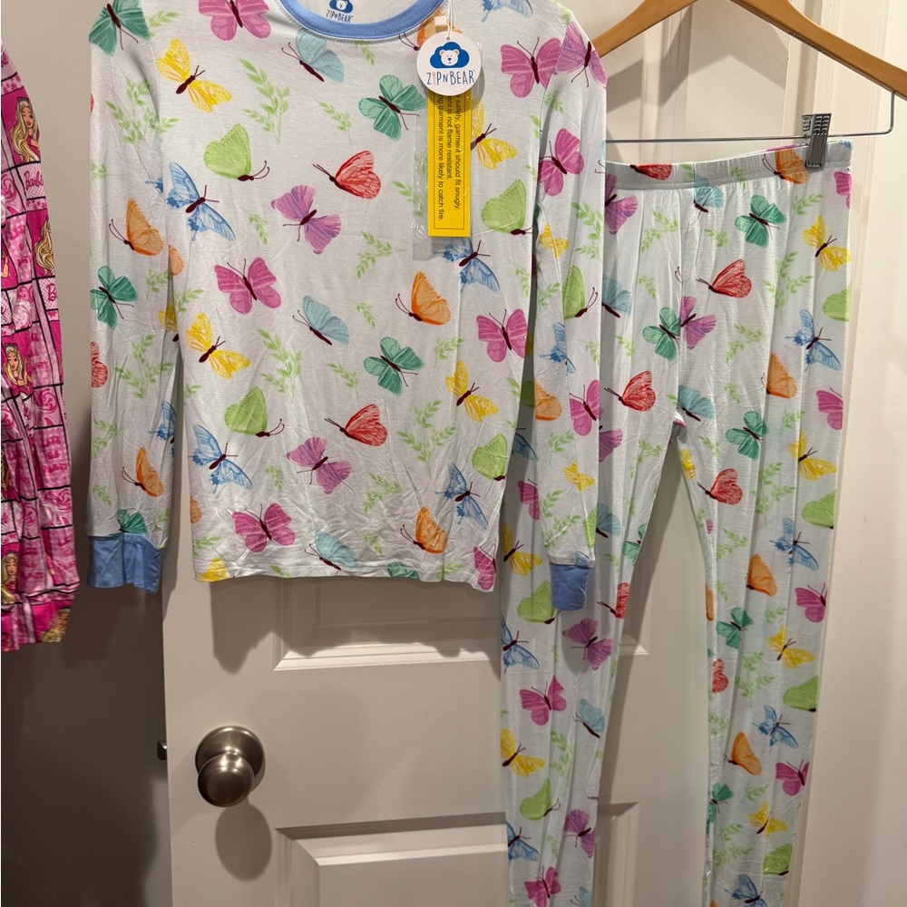 BAMBOO Multicolor Butterfly Kids Pajama Set